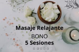 Bono de masaje relajante